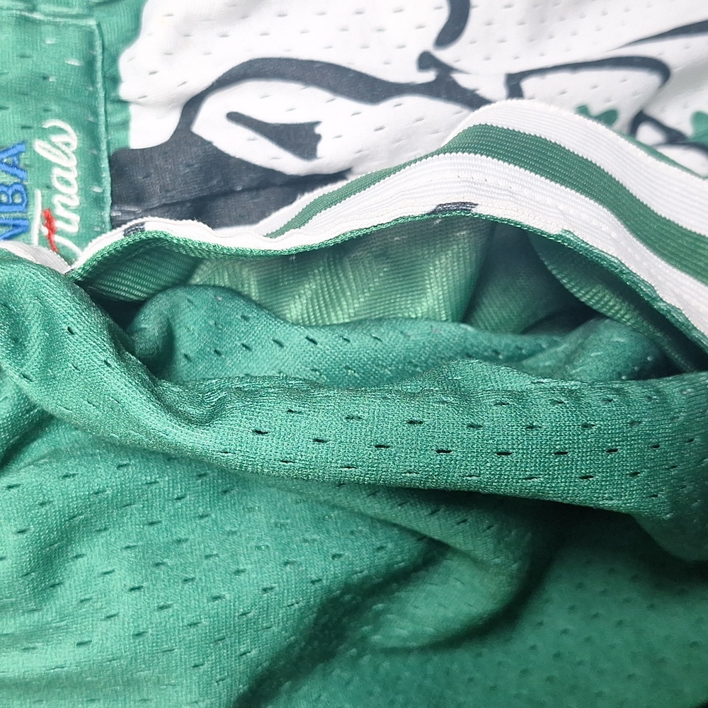 Mitchell & Ness BOSTON CELTICS Green and White Athletic Shorts - Picture 5 of 5